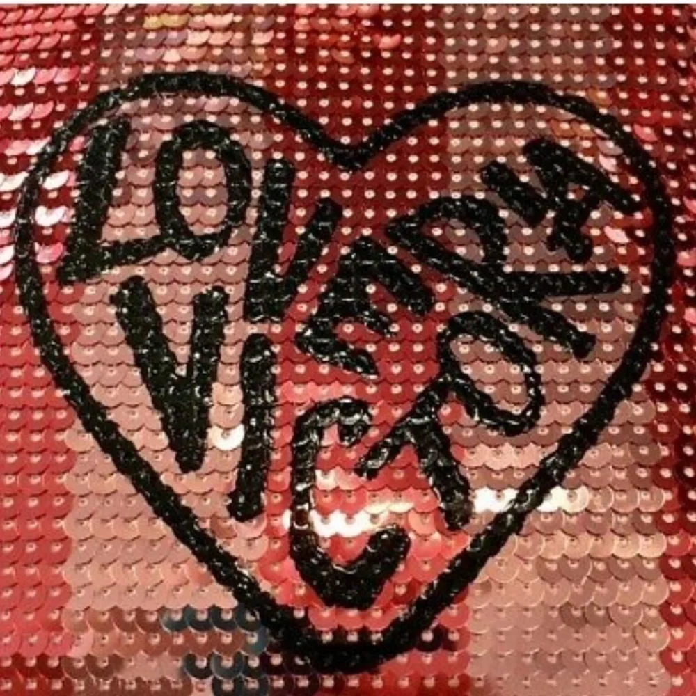 Victoria’s Secret “Love Victoria” Sequin Cosmetic Bag